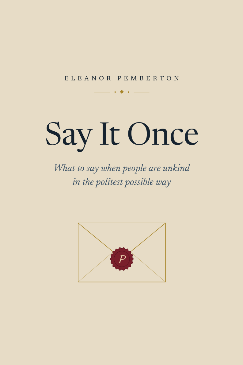 Say It Once